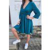 Šaty SOFIE teal (VELIKOST 34)