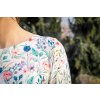 Kojicí šaty Jsem máma, luční kvítí, LIMITOVANÁ EDICE, detail látky