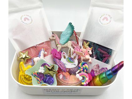 Střední smyslobox Duhový jednorožec
