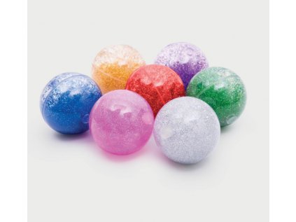 Sensory rainbow glitter balls 01