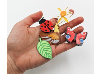 Eco sada jarních miniaturních hraček  5 kusů