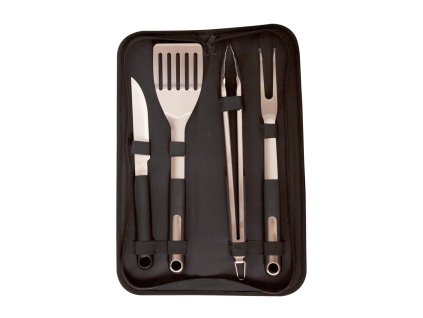 138224 riwall pro rbbq 4b set 4 dilna premiova nerezova sada grilovaciho naradi