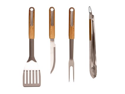 138227 riwall pro rbbq 4w set 4 dilna premiova nerezova sada grilovaciho naradi