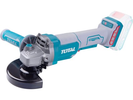 142682 bruska uhlova aku total 115mm brushless 20v li ion bez baterie a nabijecky