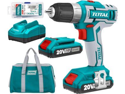 142496 total tdli2002 aku vrtaci sroubovak 20v li ion 2x 2000mah industrial