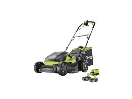 146837 ryobi ry18lmh37a 225 18v one sekacka na travu zaber 37 cm kos 45 l mulcovani 2x 2 5 ah akumulator nabijecka