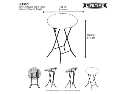 26020 barovy kulaty stul 83 cm lifetime 80362
