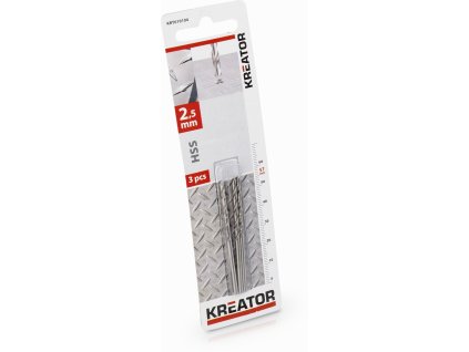 54754 krt010104 3ks hss vrtak do kovu 2 5x57 mm