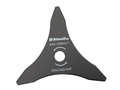 55764 riwall pro trizuby zaci nuz krovinorezu pr 255mm vnitrni prumer 25 4mm tloustka 2 5mm