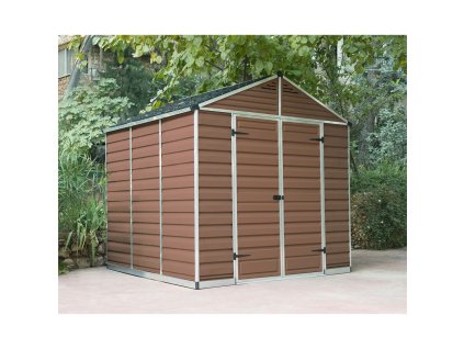 65792 palram skylight 8x8 hnedy zahradni domek