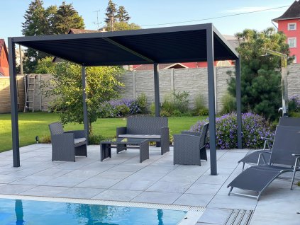 76424 hlinikova bioklimaticka pergola lanitplast standard 4x3 m lg2081