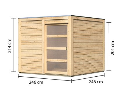 79346 dreveny domek karibu qubic 1 79845 natur lg2192