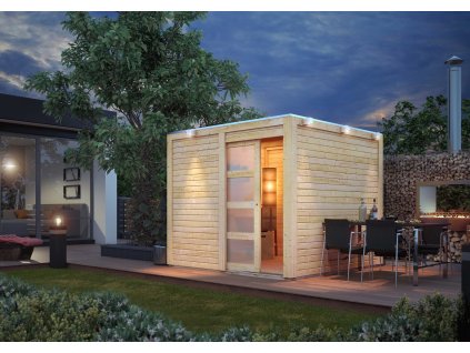 80006 dreveny domek karibu qubic 2 88527 natur lg2194