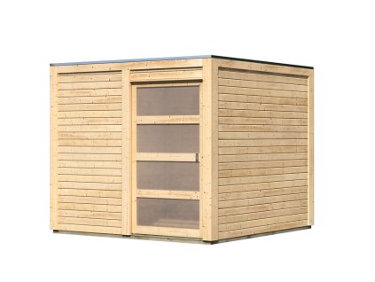 80006 dreveny domek karibu qubic 2 88527 natur