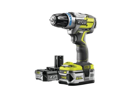 83300 ryobi r18pdbl 252s 18 v bezkomutatorova priklepova vrtacka 1x 2ah 1x 5ah baterie nabijecka one