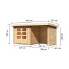 119276 1 dreveny domek karibu bastrup 2 pristavek 200 cm vcetne zadni a bocni steny 73314 natur lg2944