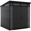 126276 zahradni domek keter cortina 7x7 grafitovy s podlahou