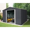 129543 1 riwall pro rmsa 8x10 anthracite zahradni domek kovovy 3 x 2 4 m se sedlovou strechou antracit