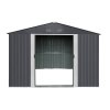 129543 2 riwall pro rmsa 8x10 anthracite zahradni domek kovovy 3 x 2 4 m se sedlovou strechou antracit