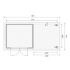 66944 3 dreveny domek karibu askola 3 pristavek 240 cm 82905 terragrau lg1765