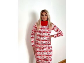 Šaty Isabela vypasované s límcem