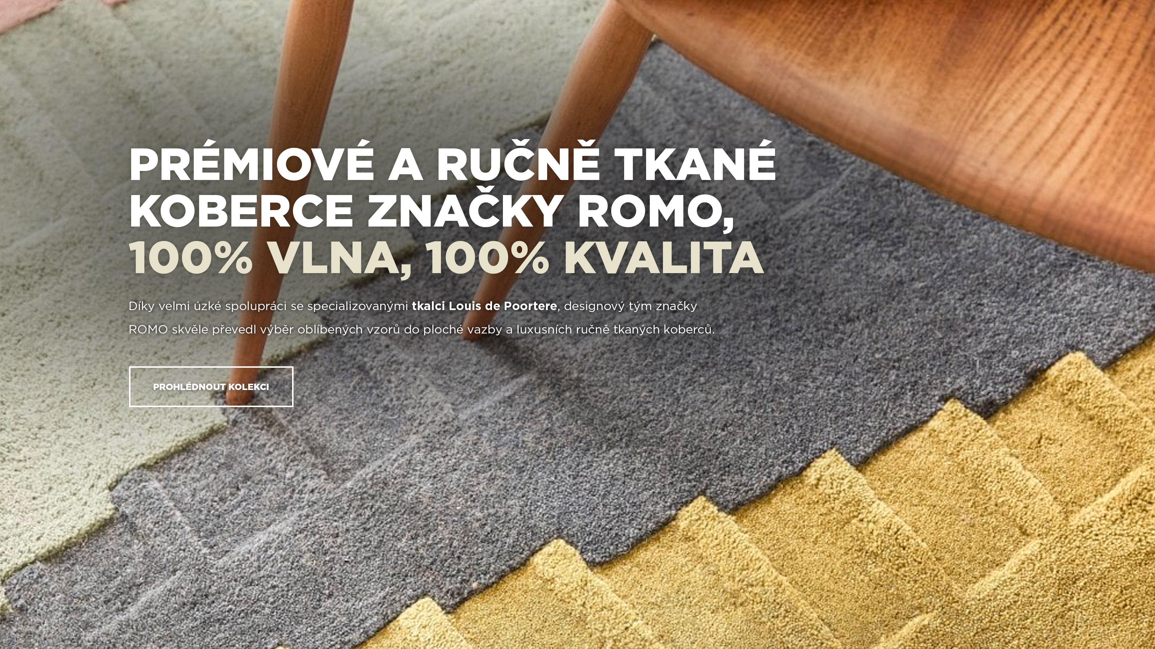 Kusové ručně tkané luxusní koberce ROMO