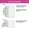 stencil mandala flower instructions