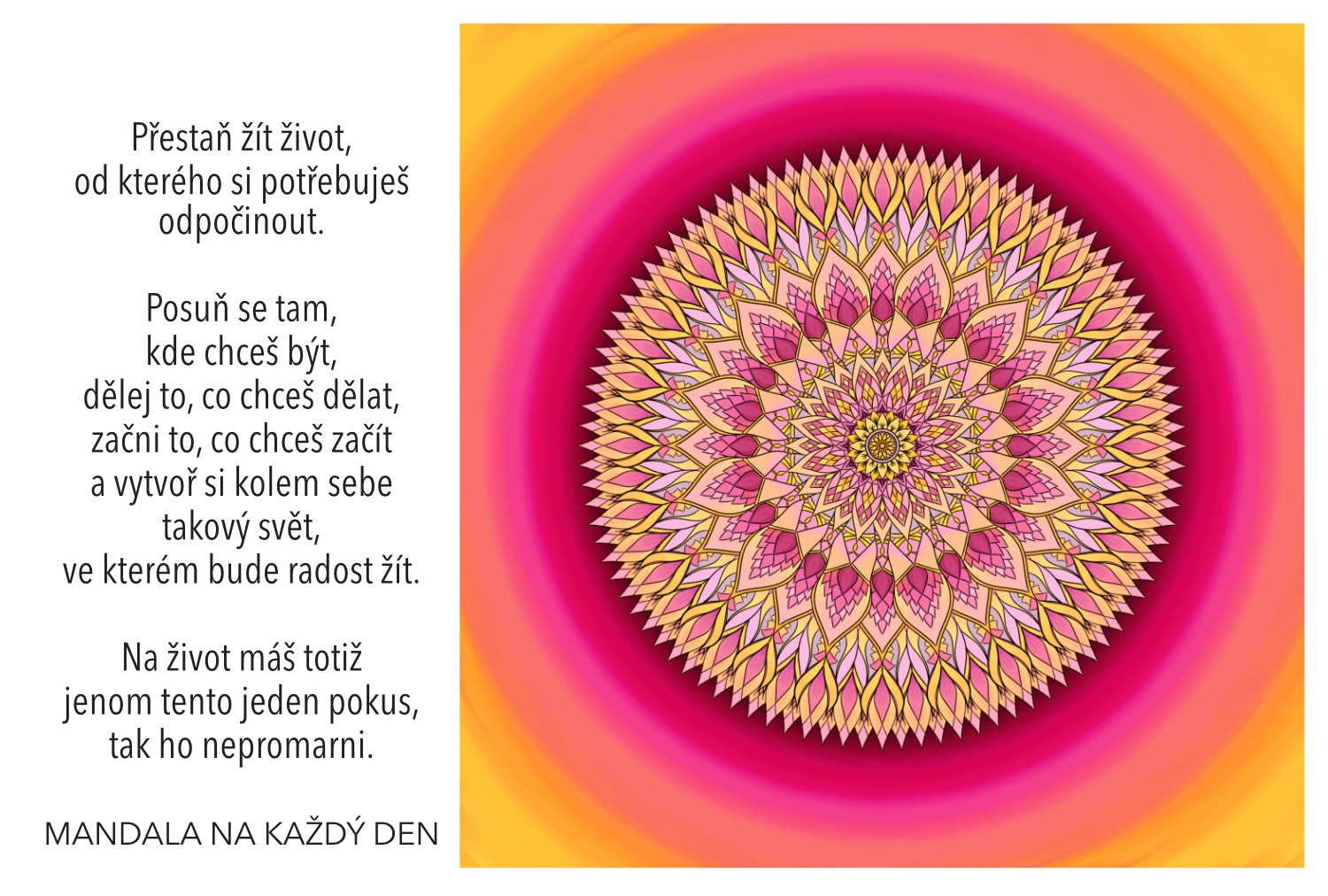 💖 Žij život, od kterého si nemusíš brát pauzu 💖