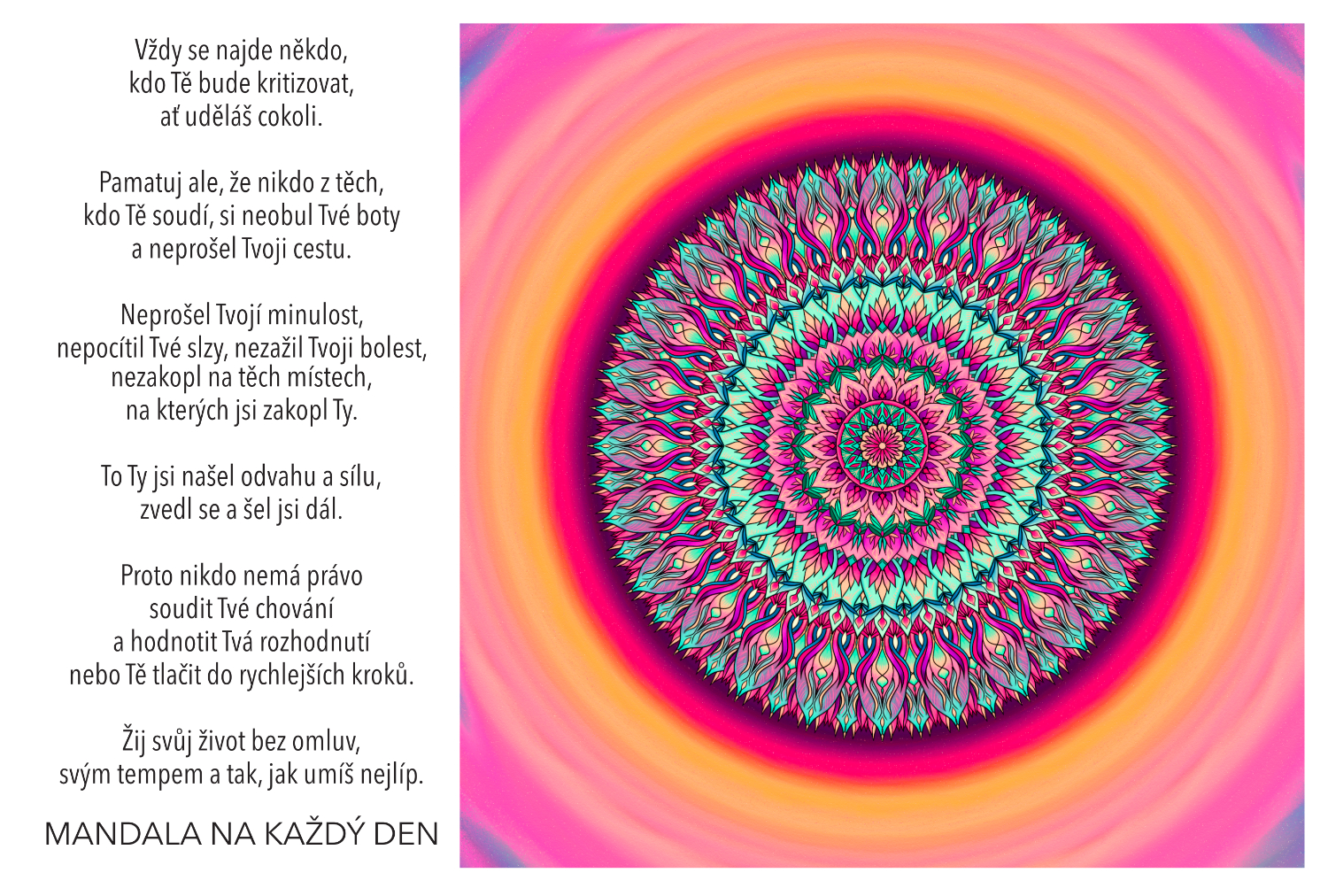 Žij svůj život podle sebe