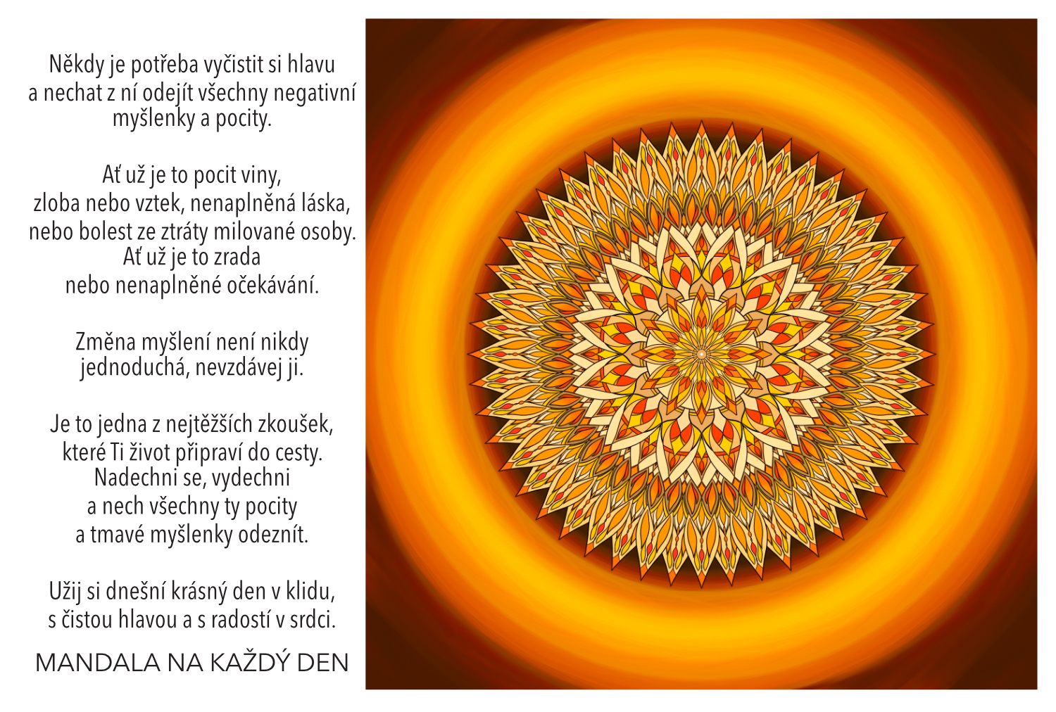 Nech odejít to negativní