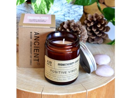 Aromaterapeutická sójová svíčka POZITIVNÍ VIBRACE