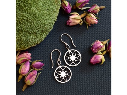 Náušnice MANDALA ENERGIE - chirurgická ocel 316L