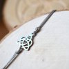 Shamballa náramek KELTSKÝ UZEL LÁSKY jednoduchý - chirurgická ocel, nylon