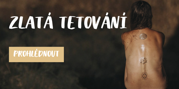 Zlaté dočasné tetování