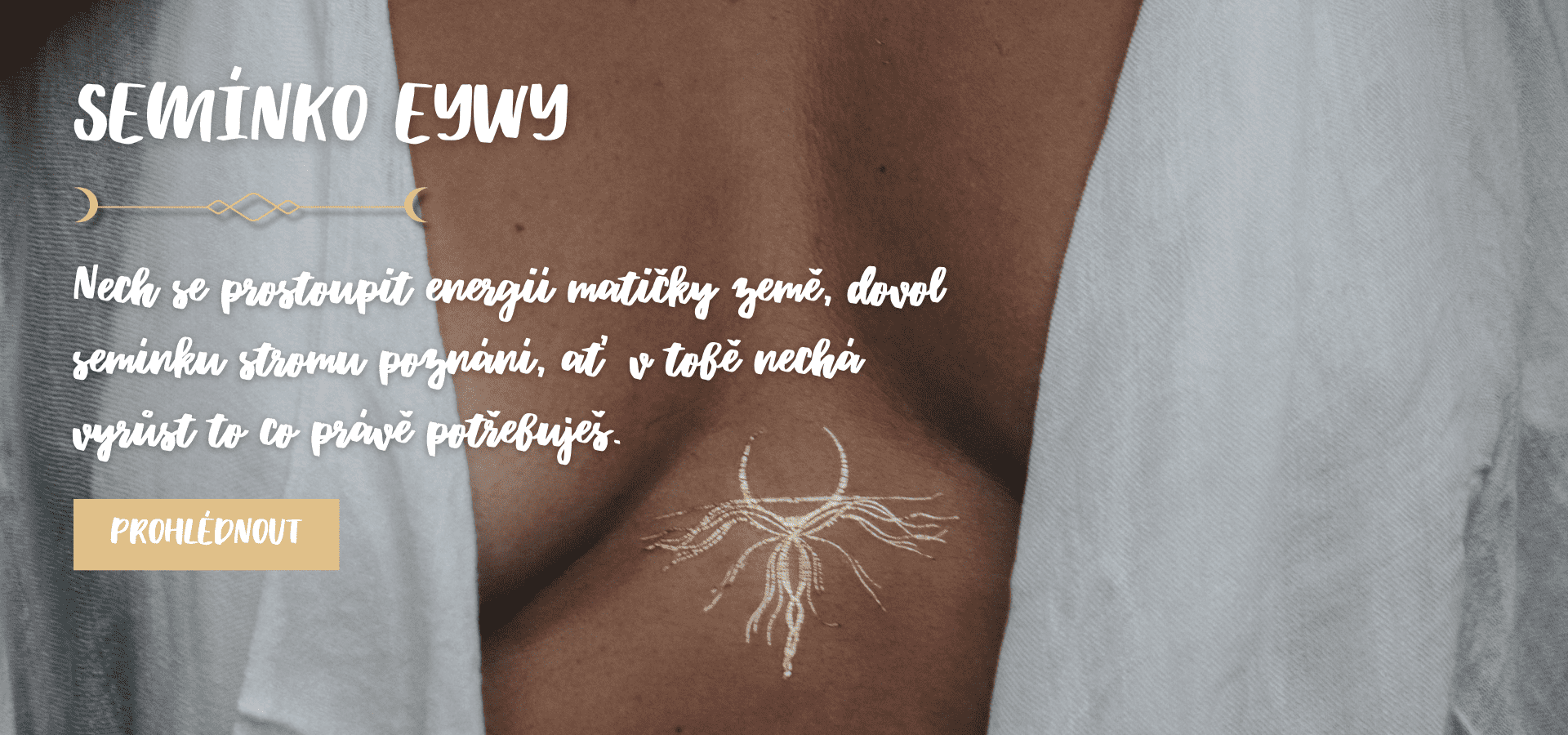 Semínko Eywy -  dočasné zlaté tetování