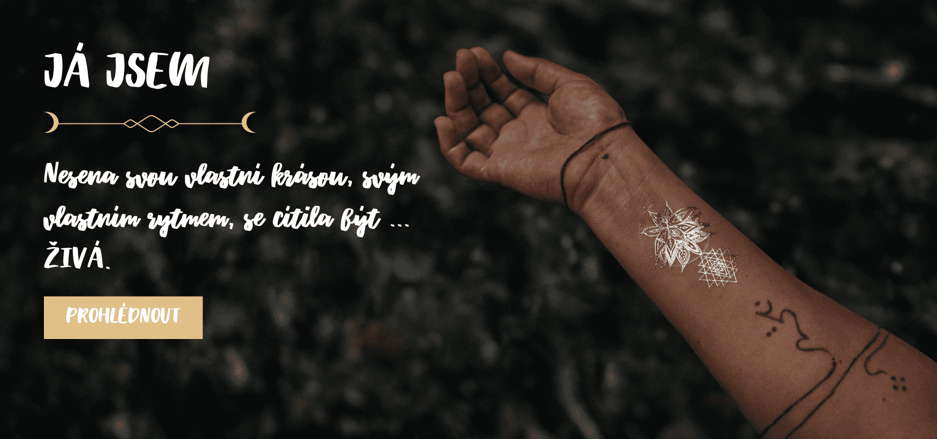 Já jsem -  dočasné zlaté tetování