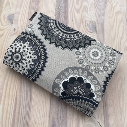 1565 Obal na knihu Mandala šedá, Mandarino (2)