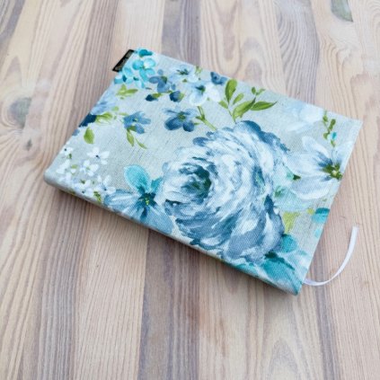 1659 Obal na knihu Modrozelené květy, Mandarino