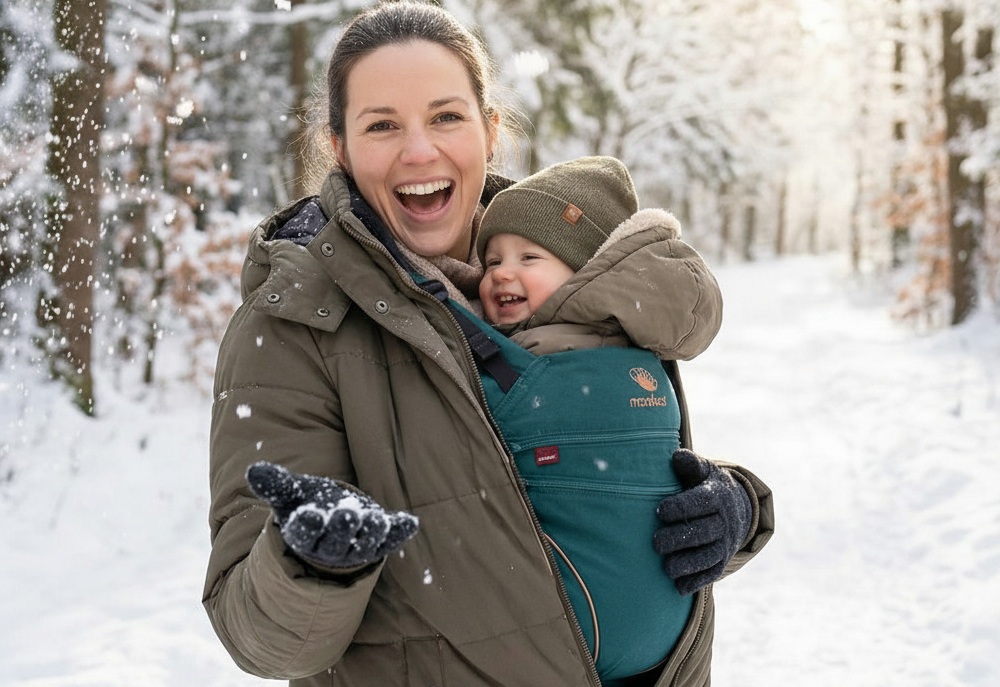 Nosit dítě v zimě, nebo ne? Praktický návod + tipy na oblečení