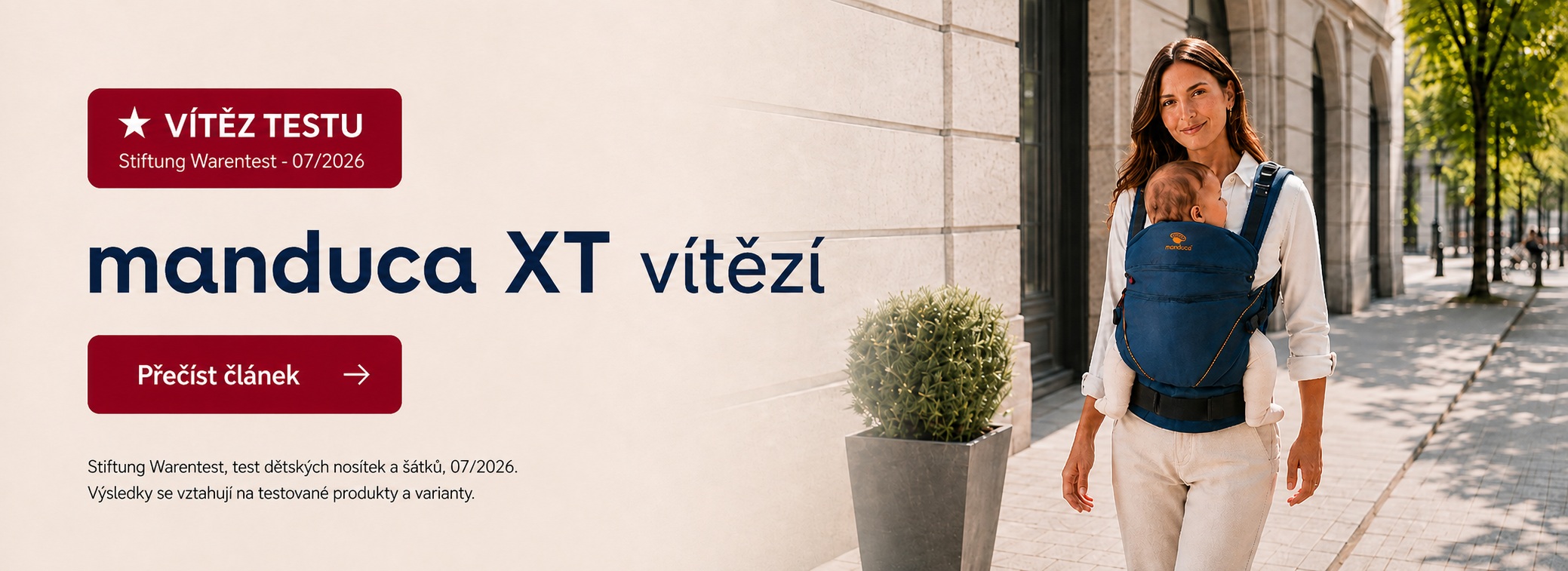 manduca XT vitez testu stiftung warentest 2026