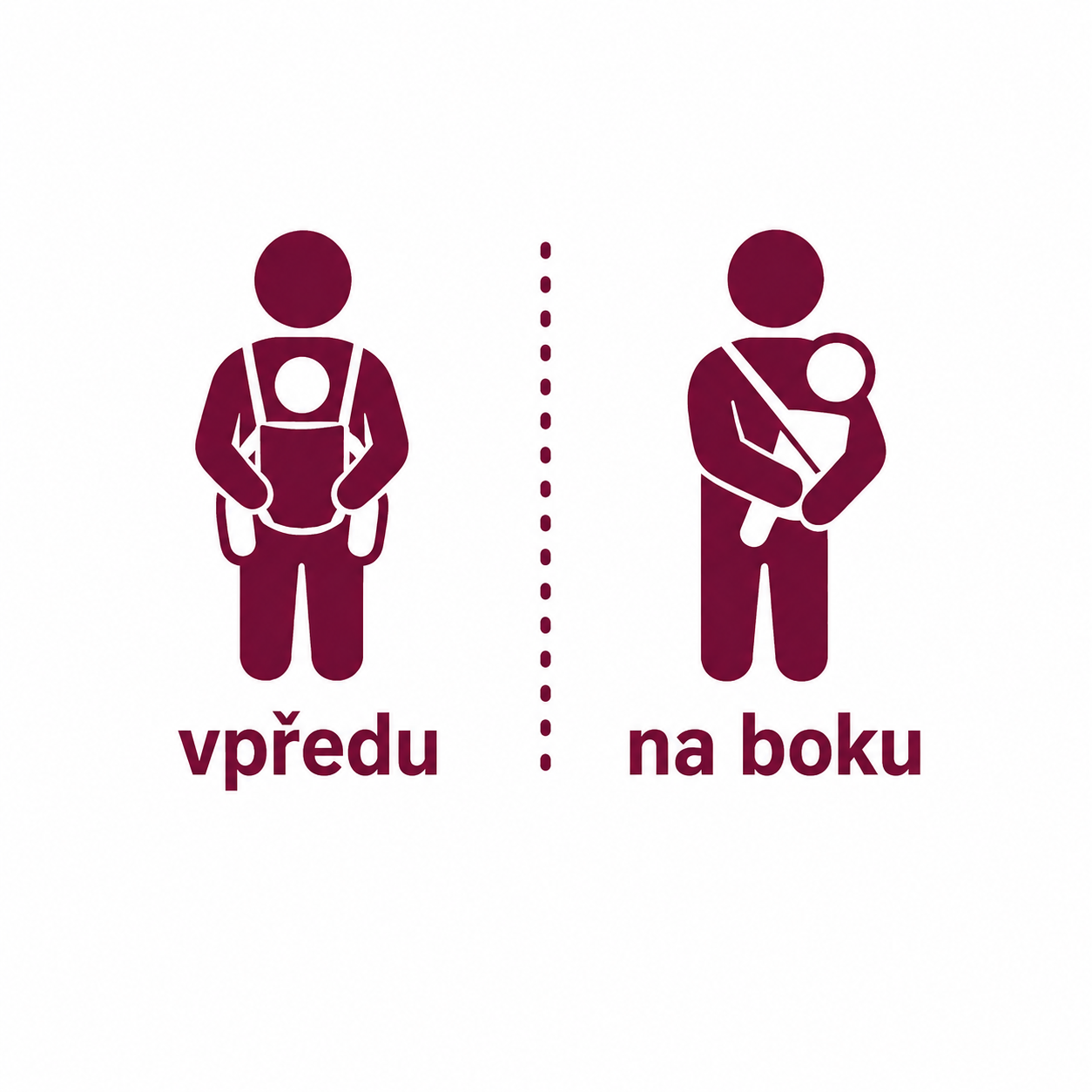 2 polohy nošení