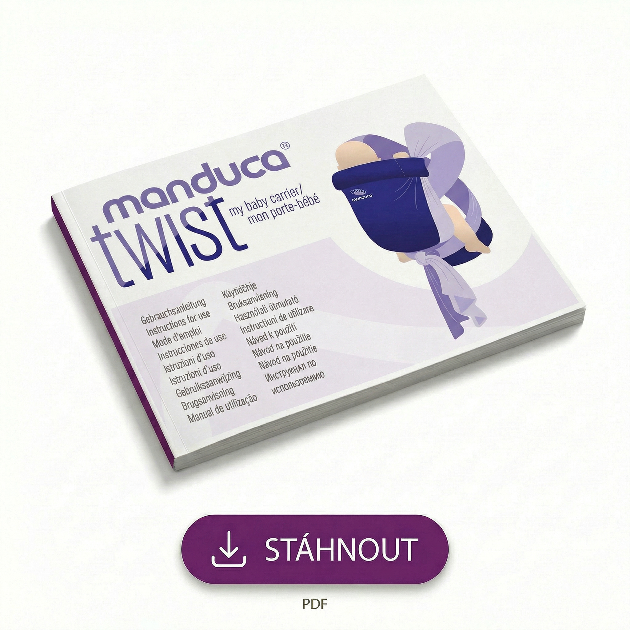 Návod k použití manduca Twist — stáhnout PDF