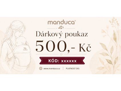 manduca darkovy poukaz 500