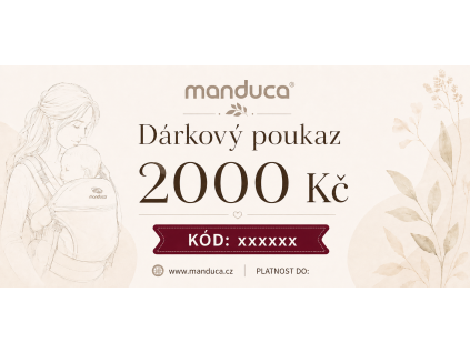 darkovy poukaz manduca 2000