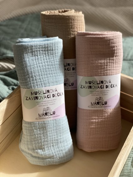 Mušelínová Zavinovací dečka