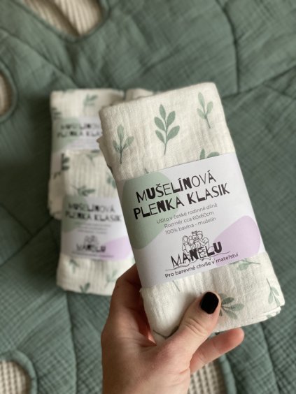 Mušelínová plenka Zelené lístky