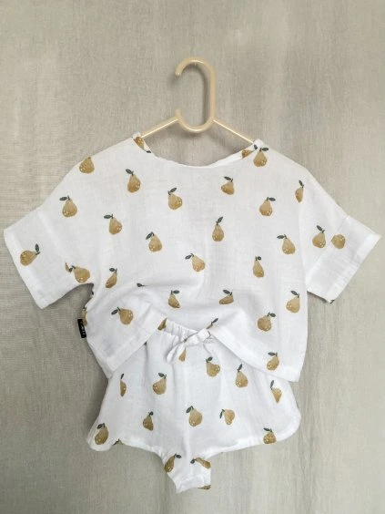 Mušelínový dětský lounge set - Sailor - Hruštičky