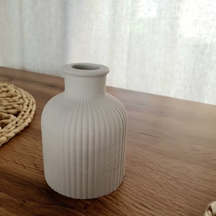 Keramická vázička Stone betonově šedá