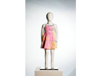 Dívčí letní  šaty na ramínka "BATIK"/Růžová