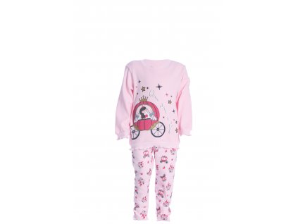 Dívčí bavlněné pyžamo "CARRIAGE"/Růžová